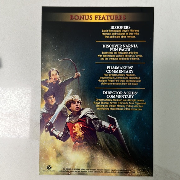 DISNEY CHRONICLES OF NARNIA DVD - Picture 4 of 8